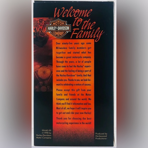 Vintage Harley Davidson 1998 Welcome to The Family VHS Tape - Picture 6 of 11